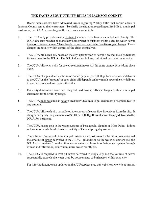 The Facts About Utility Bills in Jackson County