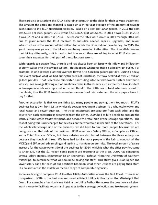 Just the Facts About JCUA Page 2 of 3