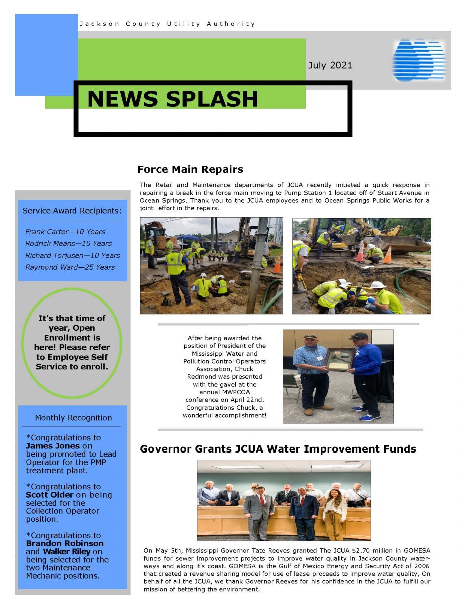 July 2021 Newsletter